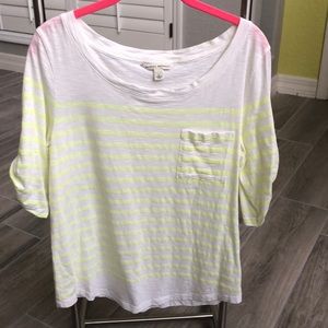 Banana Republic Striped Tee Size L